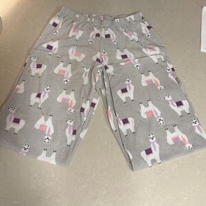 Llama Pajama Pants Fuzzy and Warm